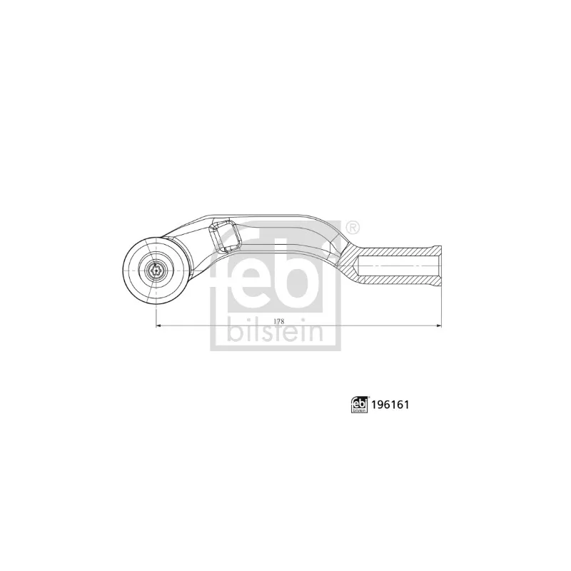 Rotule de barre de connexion avant gauche FEBI BILSTEIN 196161