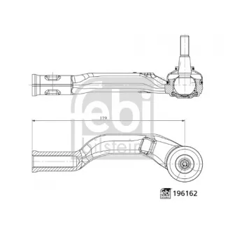 Rotule de barre de connexion avant droit FEBI BILSTEIN