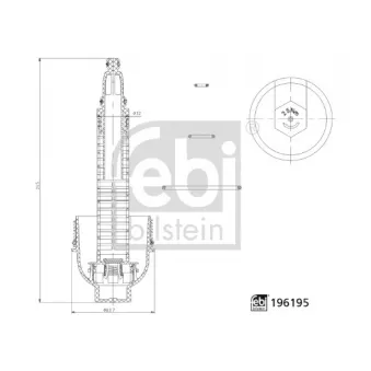 Couvercle, boîtier du filtre à huile FEBI BILSTEIN 196195