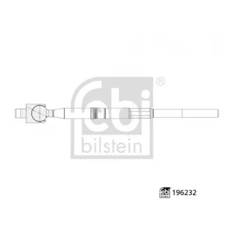 Rotule de direction intérieure, barre de connexion avant FEBI BILSTEIN 196232