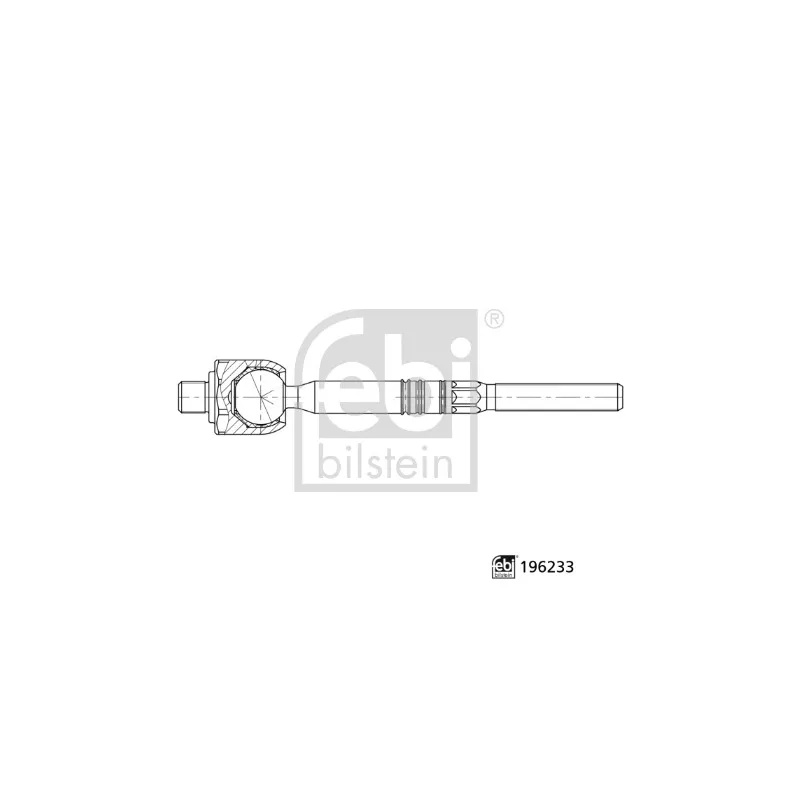 Rotule de direction intérieure, barre de connexion avant FEBI BILSTEIN 196233