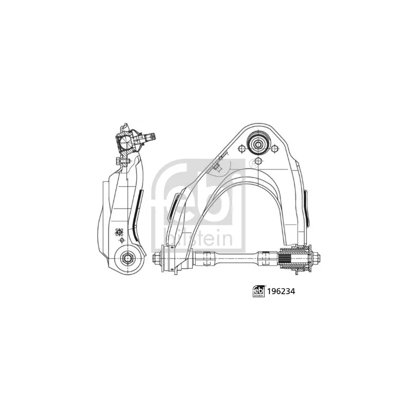 Bras de liaison, suspension de roue avant droit FEBI BILSTEIN 196234