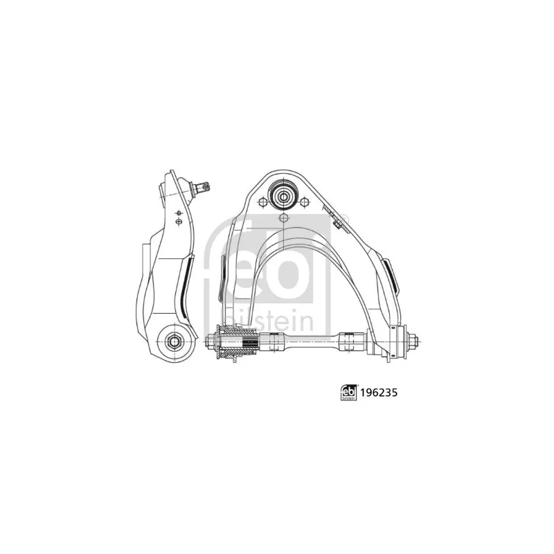 Bras de liaison, suspension de roue avant gauche FEBI BILSTEIN 196235