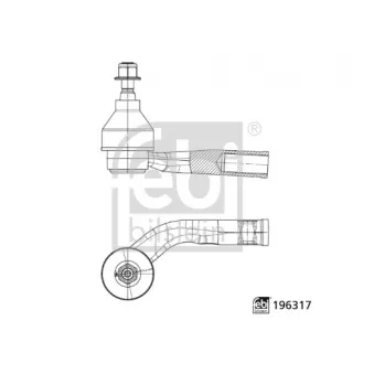 Rotule de barre de connexion avant gauche FEBI BILSTEIN