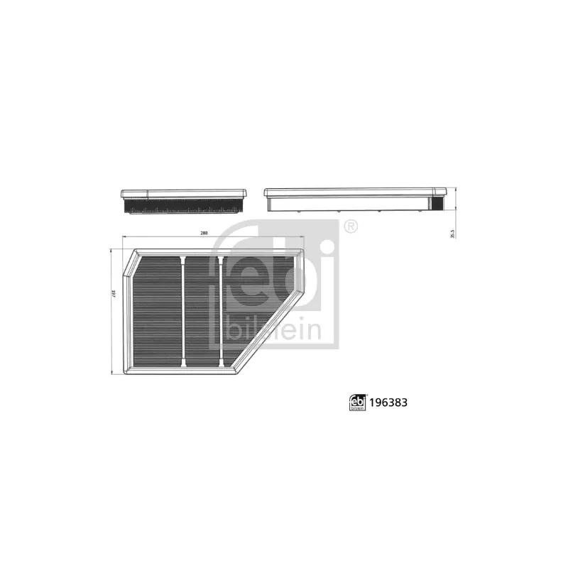 Filtre à air FEBI BILSTEIN 196383