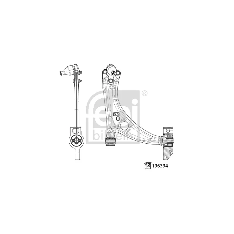 Bras de liaison, suspension de roue avant droit FEBI BILSTEIN 196394