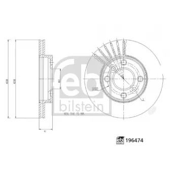 Boulon / Vis, étrier de frein FEBI BILSTEIN 196474