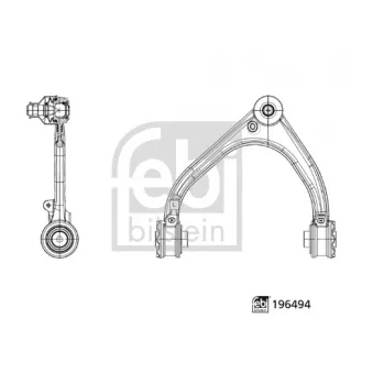 Bras de liaison, suspension de roue avant gauche FEBI BILSTEIN