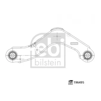 Triangle ou bras de suspension (train arrière) FEBI BILSTEIN 196495