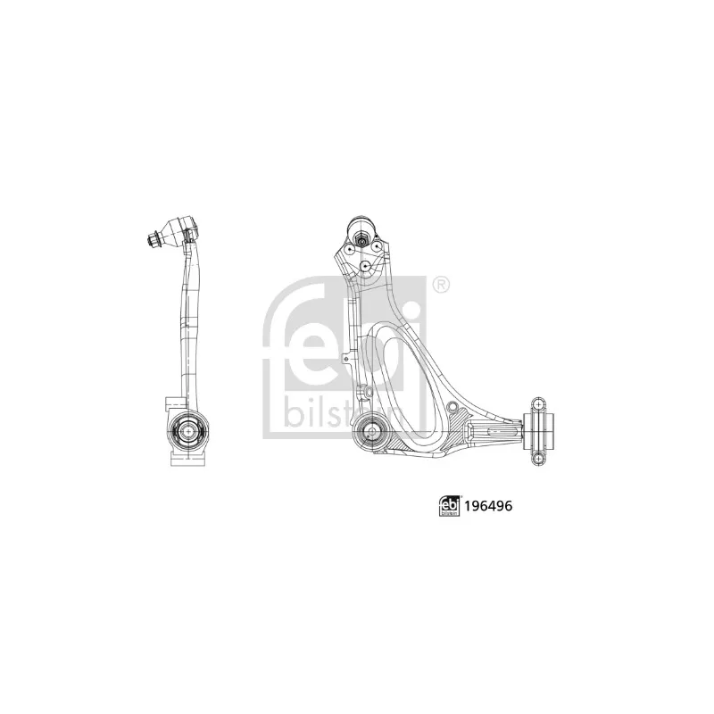 Bras de liaison, suspension de roue avant droit FEBI BILSTEIN 196496