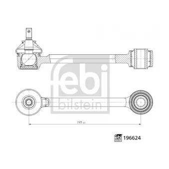 Triangle ou bras de suspension (train arrière) FEBI BILSTEIN