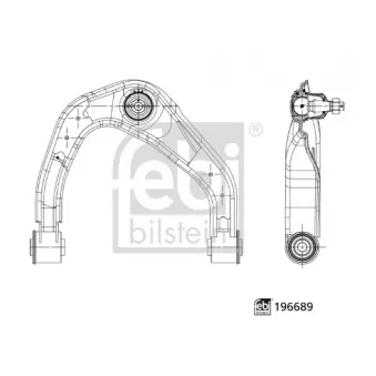 Bras de liaison, suspension de roue avant gauche FEBI BILSTEIN
