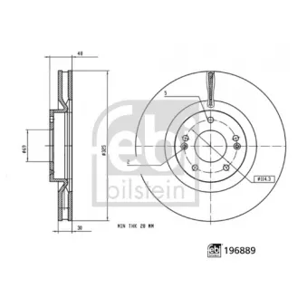 Boulon / Vis, étrier de frein FEBI BILSTEIN 196889