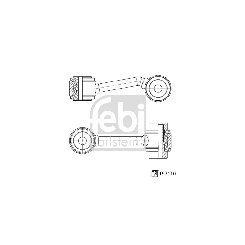 Entretoise/tige, stabilisateur arrière FEBI BILSTEIN 197110