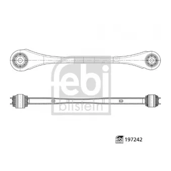 Bras de liaison, suspension de roue arrière droit FEBI BILSTEIN 197242