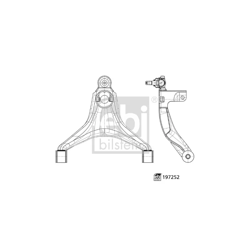 Triangle ou bras de suspension (train avant) FEBI BILSTEIN 197252