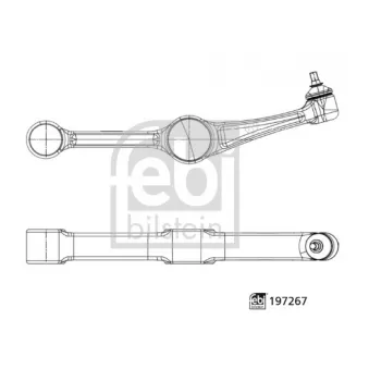 Bras de liaison, suspension de roue avant droit FEBI BILSTEIN 197267