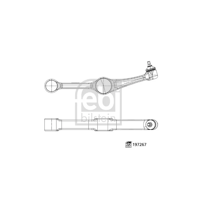Bras de liaison, suspension de roue avant droit FEBI BILSTEIN 197267