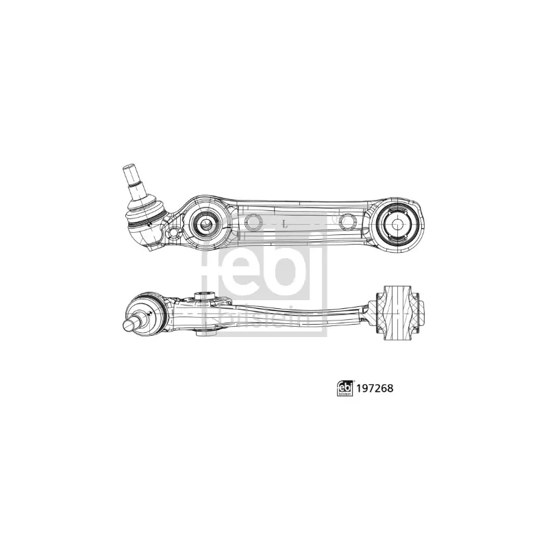 Bras de liaison, suspension de roue avant gauche FEBI BILSTEIN 197268