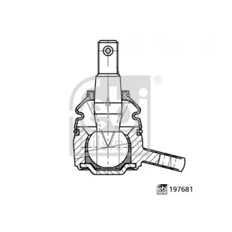 Rotule de suspension avant FEBI BILSTEIN