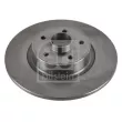 Jeu de 2 disques de frein arrière FEBI BILSTEIN 44018 - Visuel 1