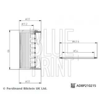 Filtre hydraulique, boîte automatique BLUE PRINT