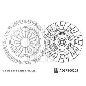 Kit d'embrayage BLUE PRINT ADBP300205