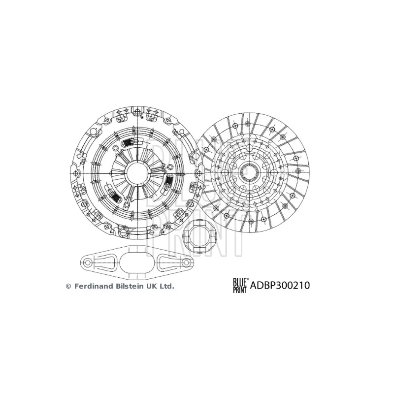 Kit d'embrayage BLUE PRINT ADBP300210