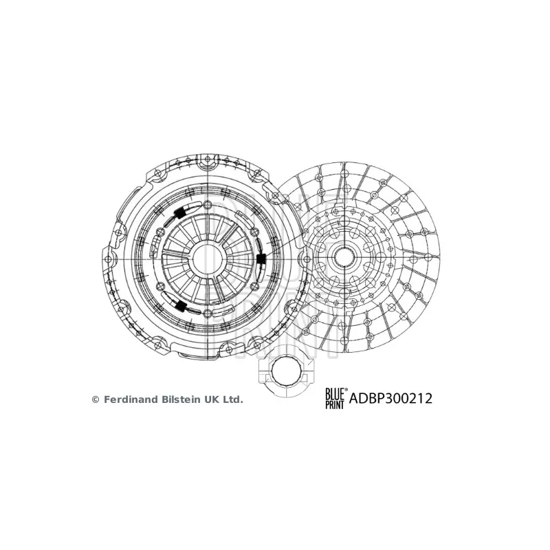 Kit d'embrayage BLUE PRINT ADBP300212