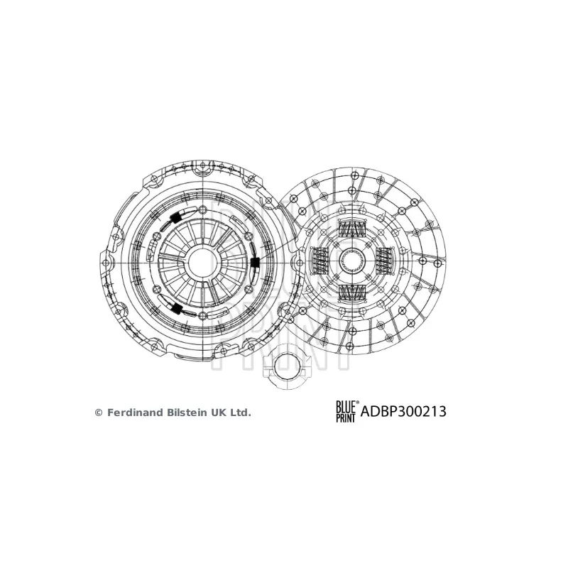 Kit d'embrayage BLUE PRINT ADBP300213