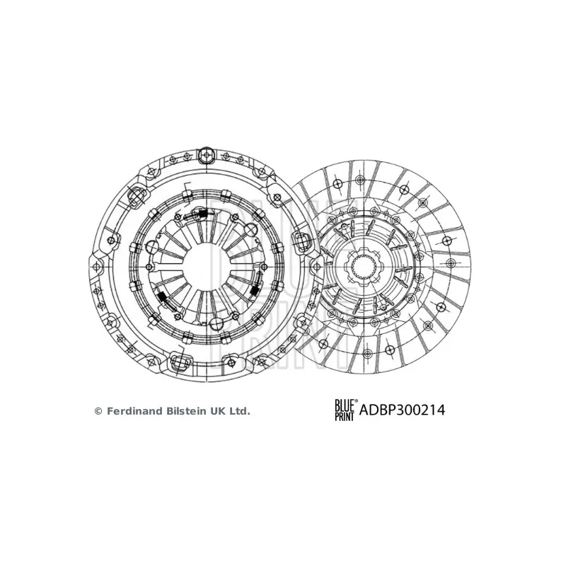 Kit d'embrayage BLUE PRINT ADBP300214