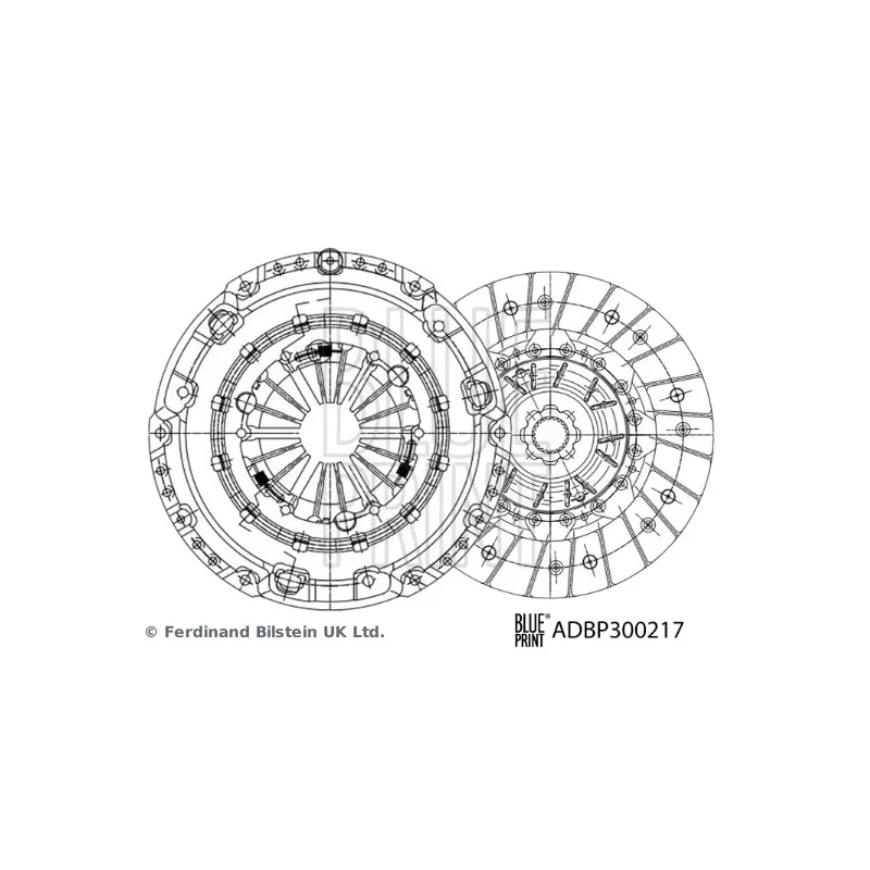 Kit d'embrayage BLUE PRINT ADBP300217