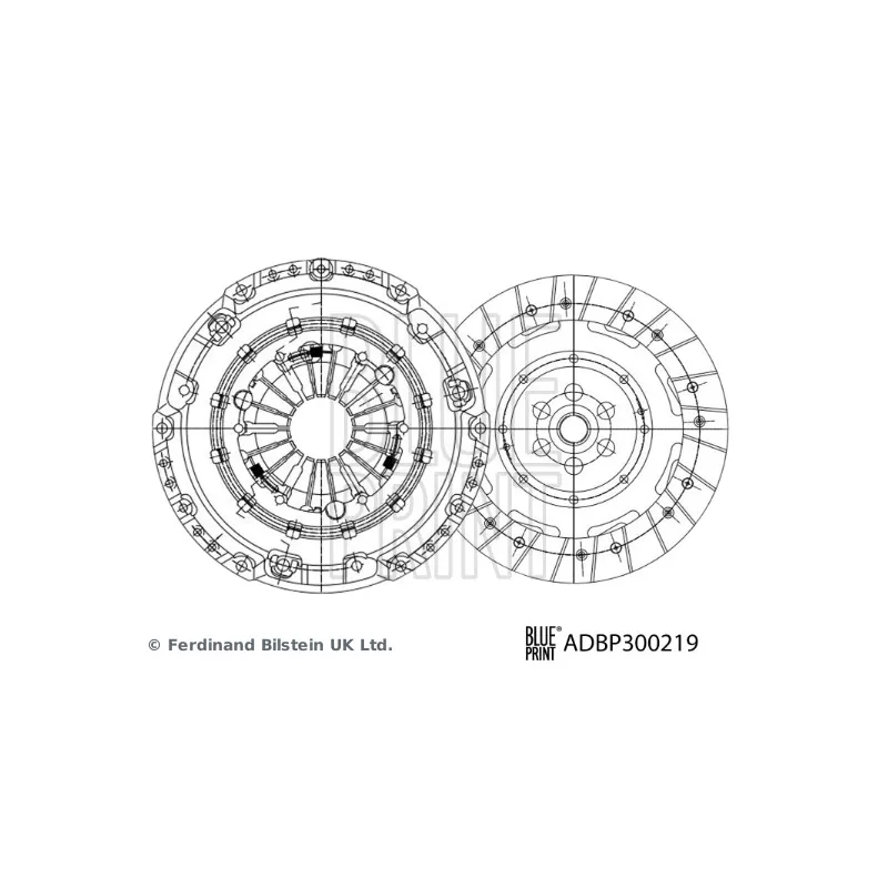 Kit d'embrayage BLUE PRINT ADBP300219