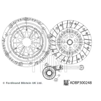 Kit d'embrayage BLUE PRINT ADBP300248