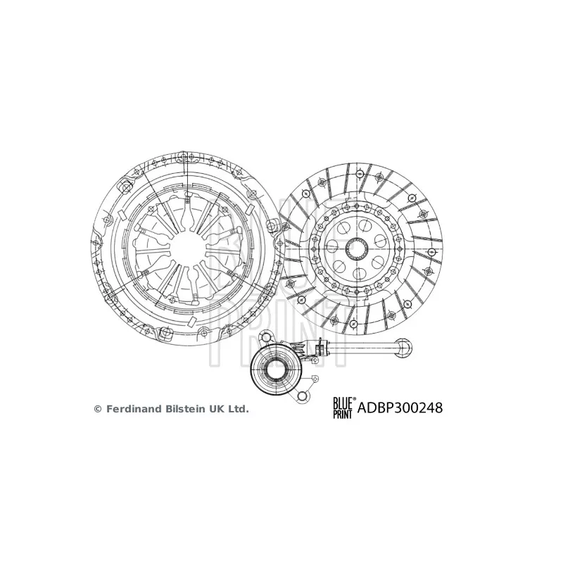 Kit d'embrayage BLUE PRINT ADBP300248