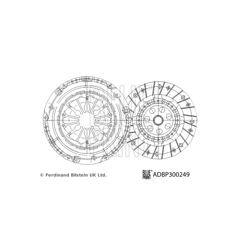 Kit d'embrayage BLUE PRINT ADBP300249