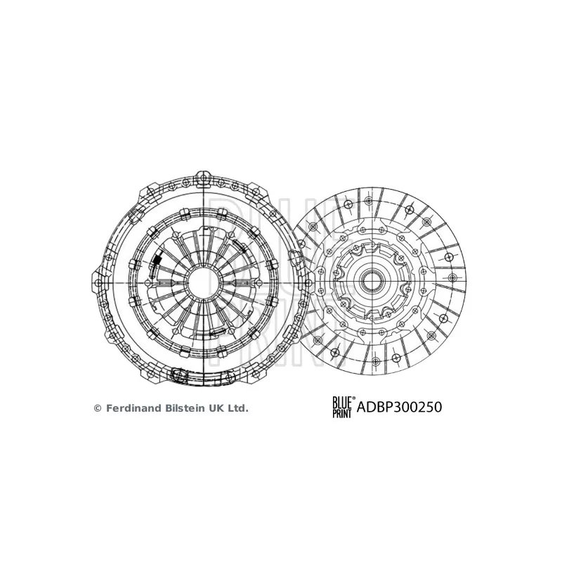 Kit d'embrayage BLUE PRINT ADBP300250