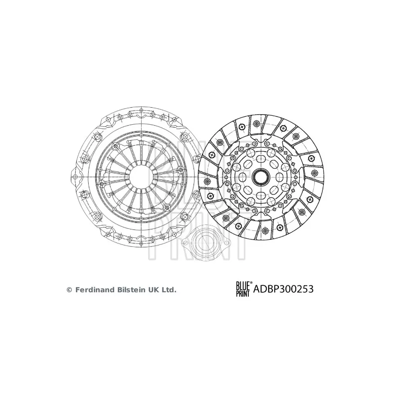 Kit d'embrayage BLUE PRINT ADBP300253