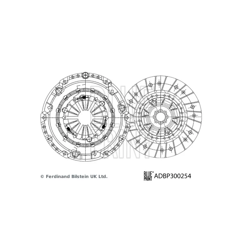 Kit d'embrayage BLUE PRINT ADBP300254
