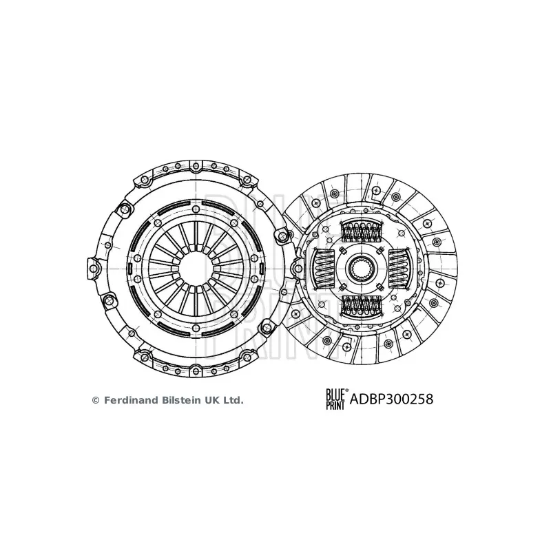 Kit d'embrayage BLUE PRINT ADBP300258