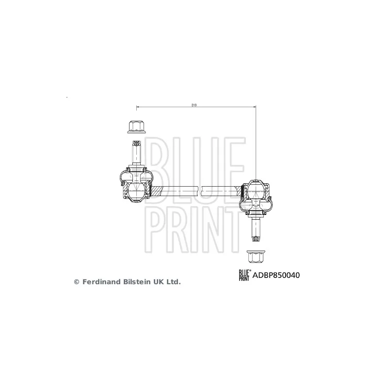 Entretoise/tige, stabilisateur avant BLUE PRINT ADBP850040
