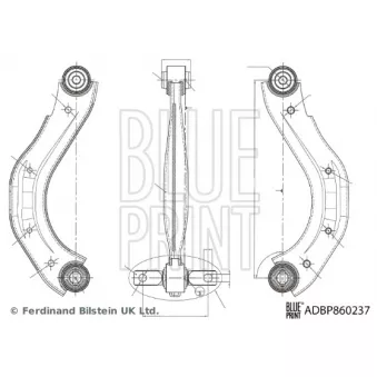 Bras de liaison, suspension de roue arrière gauche BLUE PRINT ADBP860237
