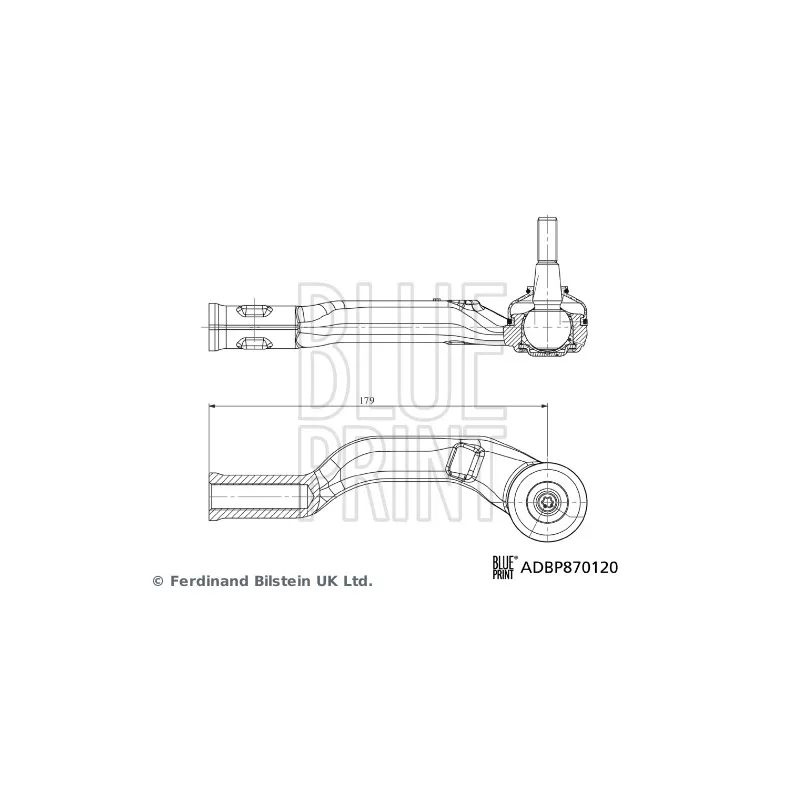 Rotule de barre de connexion avant droit BLUE PRINT ADBP870120