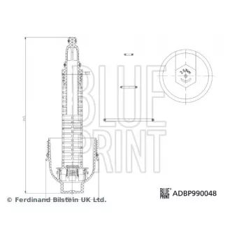 Couvercle, boîtier du filtre à huile BLUE PRINT