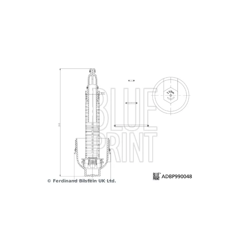 Couvercle, boîtier du filtre à huile BLUE PRINT ADBP990048