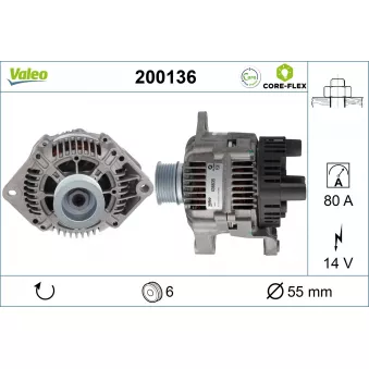 Alternateur VALEO 200136