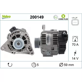 Alternateur VALEO 200149