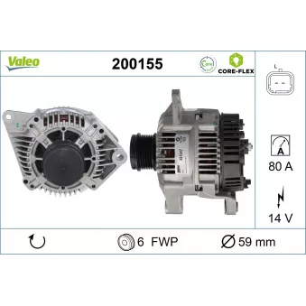 Alternateur VALEO 200155