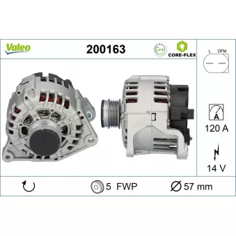 Alternateur VALEO 200163