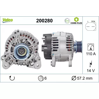 Alternateur VALEO 200280
